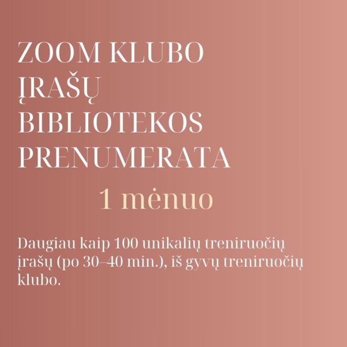 Bibliotekos prenumerata (1 mėn.)