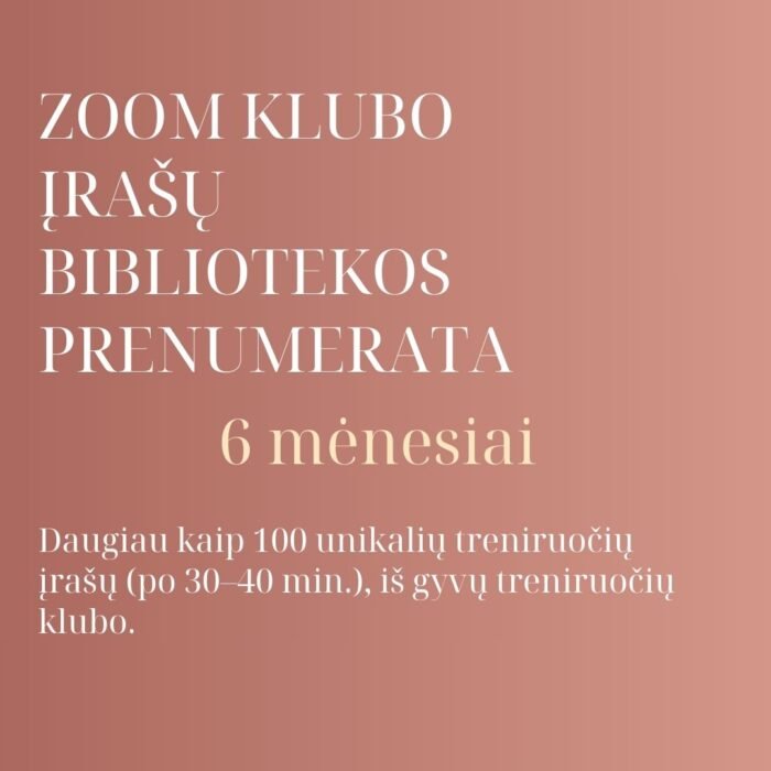 Bibliotekos prenumerata (6 mėn.)