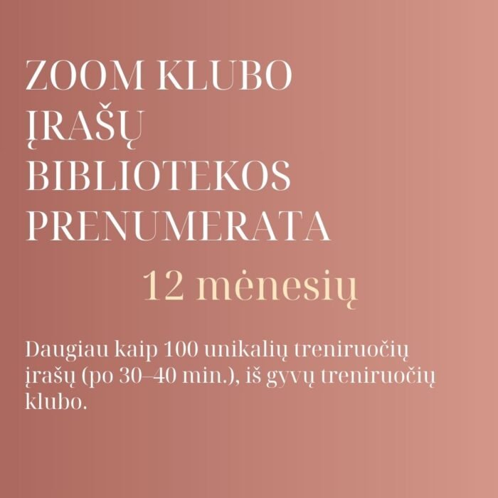 Bibliotekos prenumerata (12 mėn.)