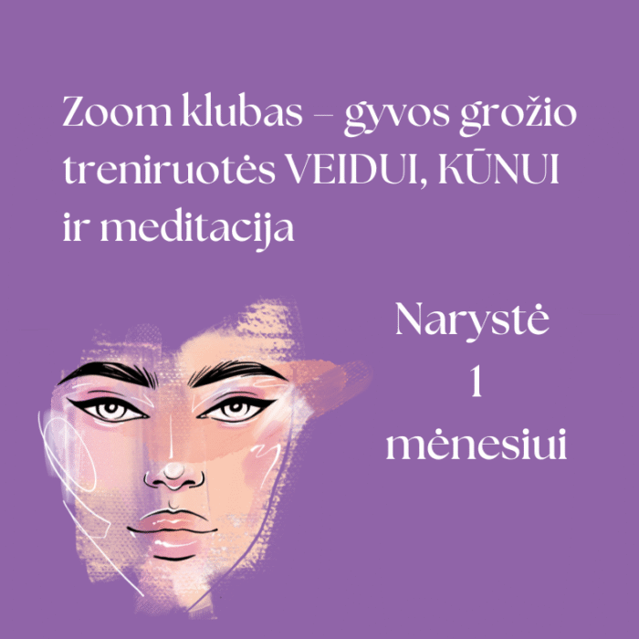 Klubas - mėnuo su Sigita (Veidas, kūnas ir meditacija)