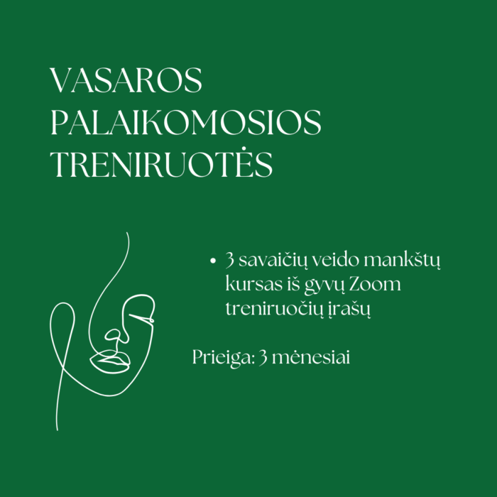 Vasaros palaikomosios veido treniruotės