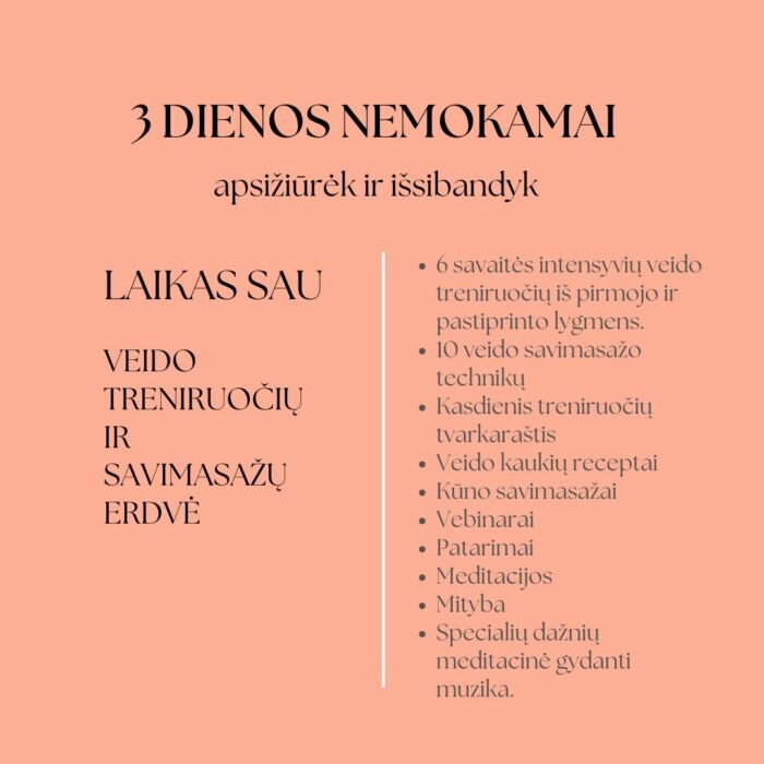 Laikas SAU - kasdienių ritualų erdvė - IŠBANDYK NEMOKAMAI